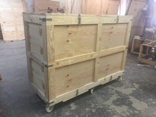 Caja de madera desmontable